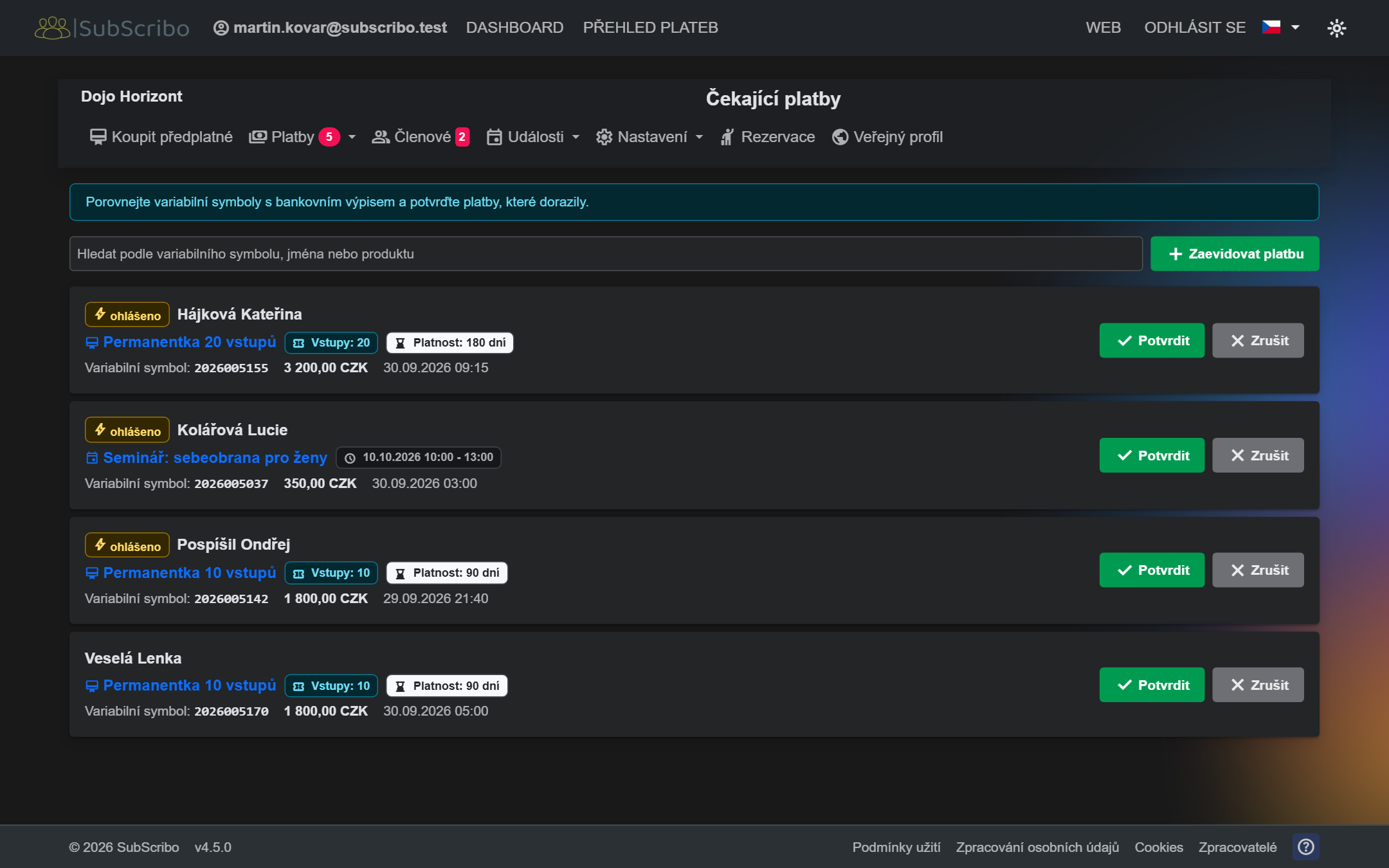 SubScribo – SaaS platforma pre správu klubov a predplatného - foto 7